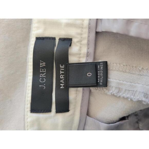 J Crew Martie Size 0 light grey cropped dress pants - Picture 3 of 5